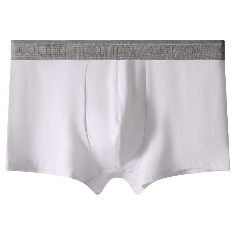 Pantalones interiores de algodón masculino 100% algodón antibacteriano de alta calidad pantalones cortos deportivos de ángulo plano de cuatro ángulos de algodón masculino