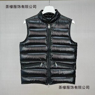 M's Simple and Light Classic Gui down Jacket Vest Stand Collar Business Casual down Vest Large Size Men