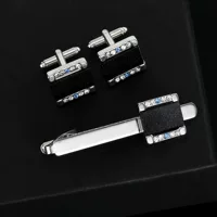 Фабрика оптовая медная креативная мужская звездная матовая запонка набор зажимов для галстуков для свадебных подарков