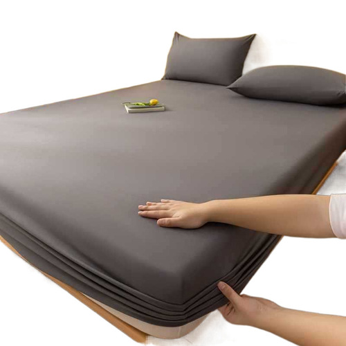 Grid bedsheet single color elastic bedsheet all-season universal bed cover single person protector