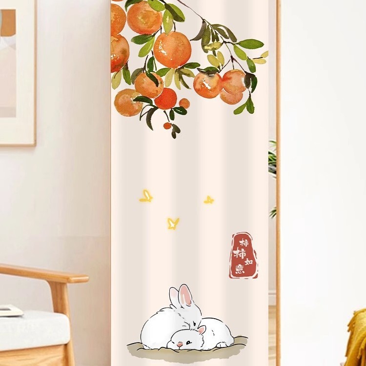 Mirror Curtain, Makeup Mirror, Full-Length Mirror, Dust-Proof Curtain, Bedroom Dressing Table, Dressing Mirror Curtain, No Punching Curtain