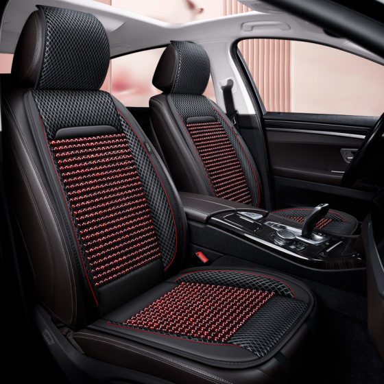 Car wooden bead cushion half pack summer single piece Four Seasons universal ventilation breathable summer cool cushion beads seat cushion