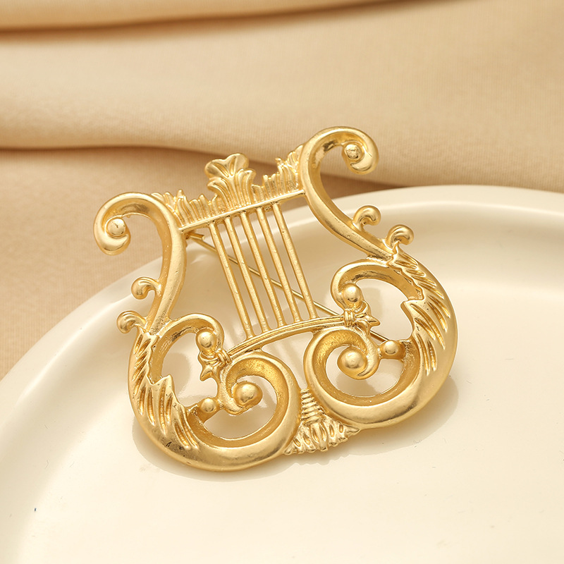 Retro Brosche Für Damen Metall Glänzend Pin Für Anstecknadel_voghion.com
