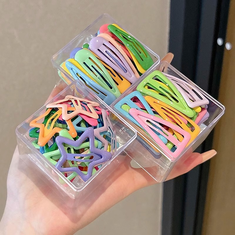 Niños pinzas de cabello de pentacos niñas pinzas de cabello rotas lindas bebés niñas pinzas de cabello BB pinzas de cabello frises pinzas de cabello