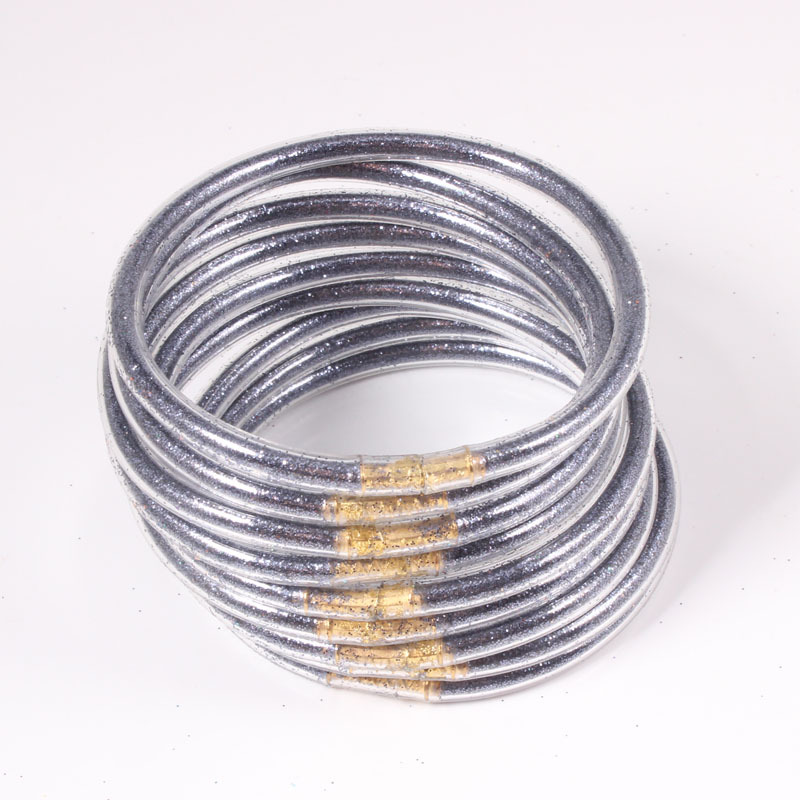 mix color sets bangles, glitter bangles