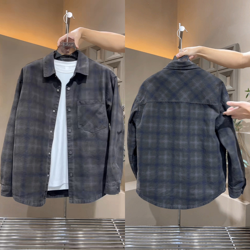 Autumn Men's Long-Sleeve Collared Shirt 2025 New Fashion Trendy Versatile Popular Korean-Style Men's Jacket Autumn Men's Long-Sleeve Collared Shirt 2025 New Fashion Trendy Versatile Popular Korean-Style Men's Jacket