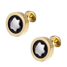 优质法式衬衫袖扣8色梅花六芒星袖口幸运四叶草皇冠扣子时尚百搭