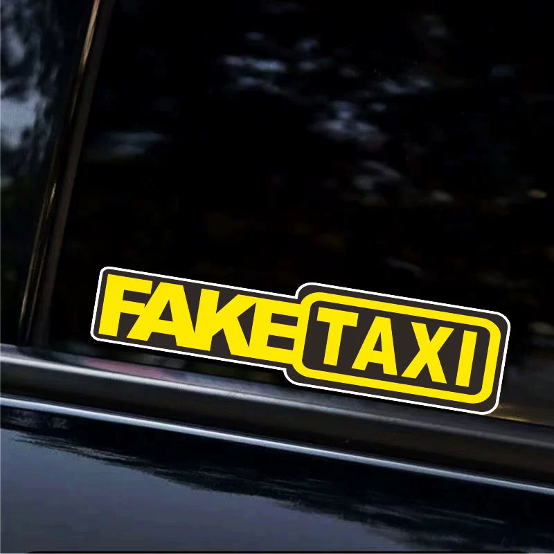 Внешняя торговля FAKE TAXI автомобильная наклейка поддельная наклейка с логотипом такси