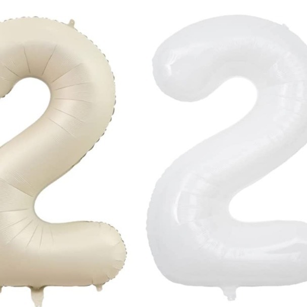 40 pulgadas digital de papel de aluminio globo vintage color leche blanco caramelo chocolate atmósfera globo decorativo