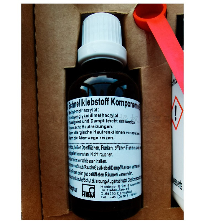 X60 胶水，德国HBM 应变片胶黏剂贴片胶水,  HBM   1-X60胶水