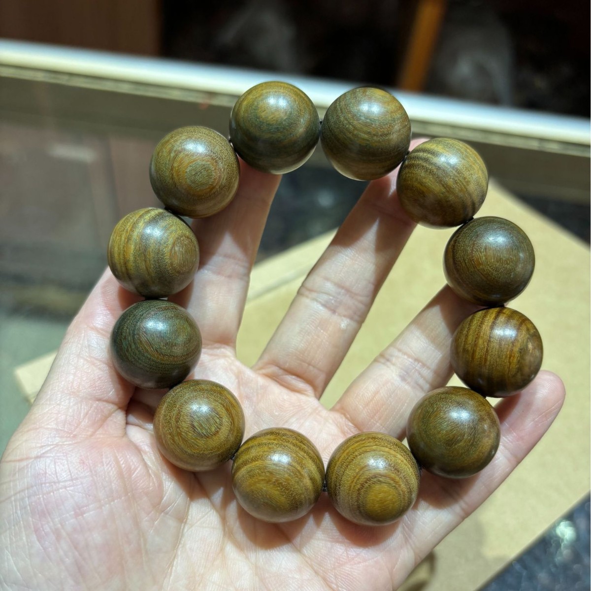 bracelet green sandalwood made from antique material for men and…