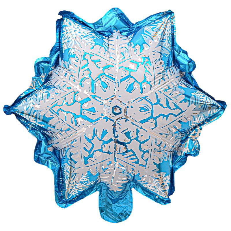 18 pulgadas película de aluminio bola bola globo de Navidad dibujos animados tema de hielo y nieve fiesta noche de Navidad papel de aluminio globo decoración