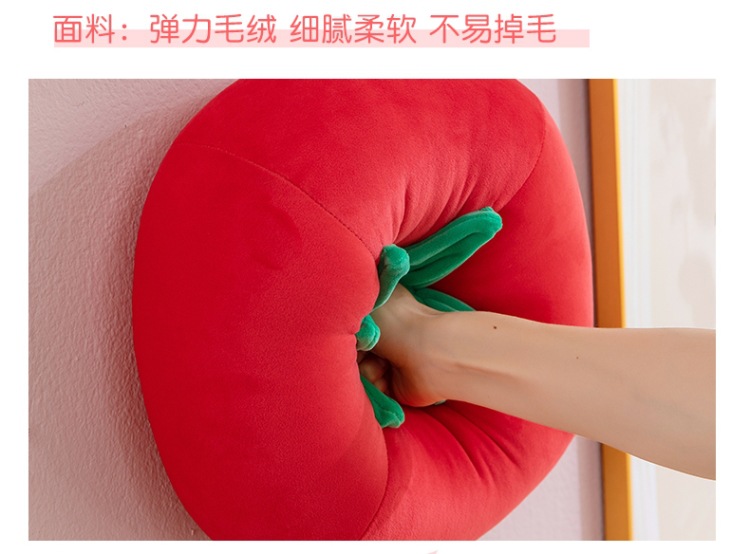 Tomato Plush Doll Artificial Tomato Pillow Doll Plush Toy Large Vegetable Doll Activity Gift Batch