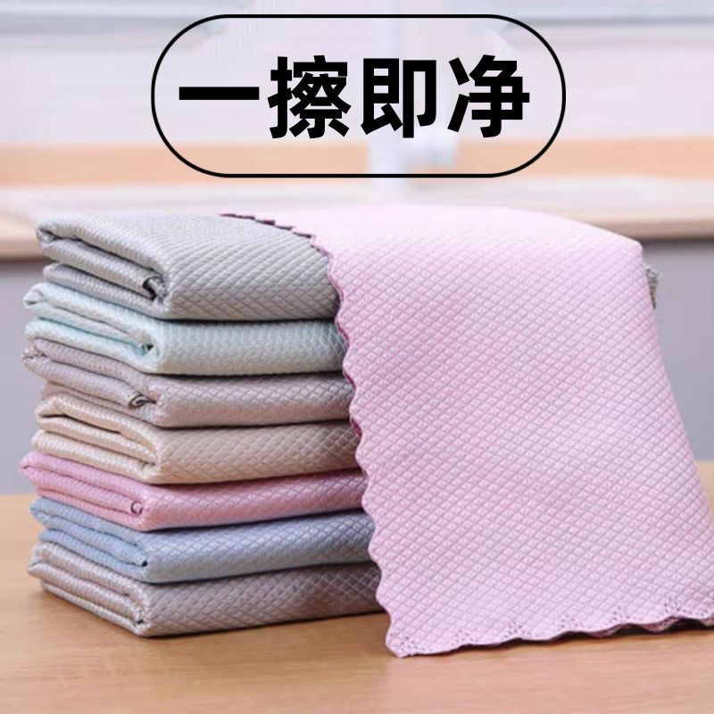 雑巾、糸くずの出ない食器用布、家庭用キッチンハンドワイプ、テーブルワイプ、食器用布、吸水性食器用布、厚手の雑巾|undefined