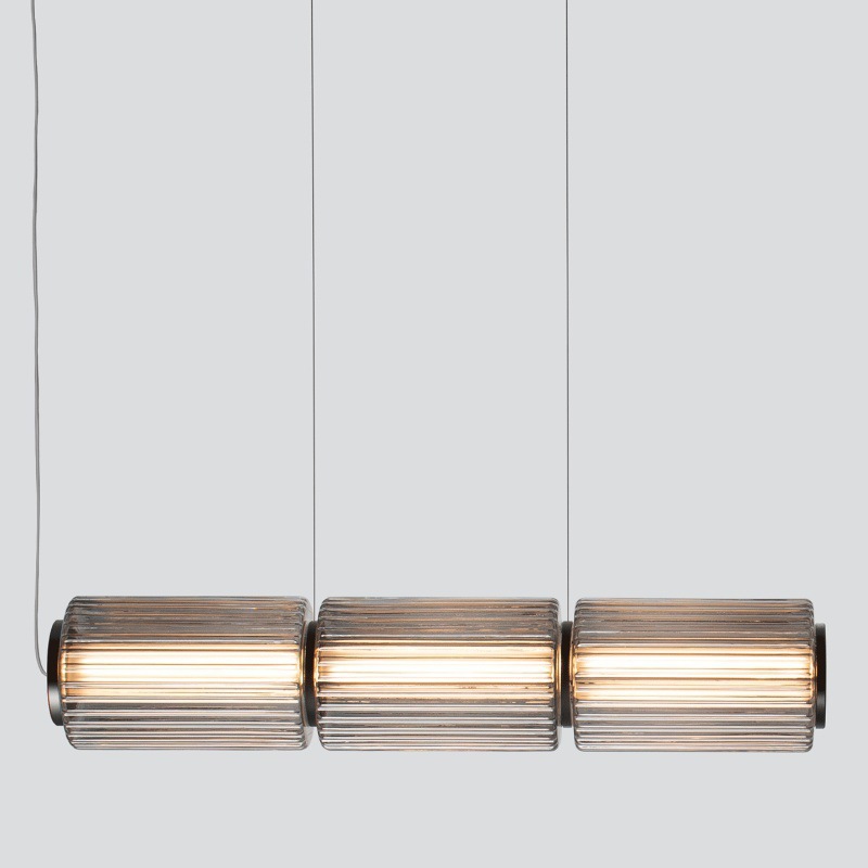 3 secciones de ceniza horizontal D150 * L820mm