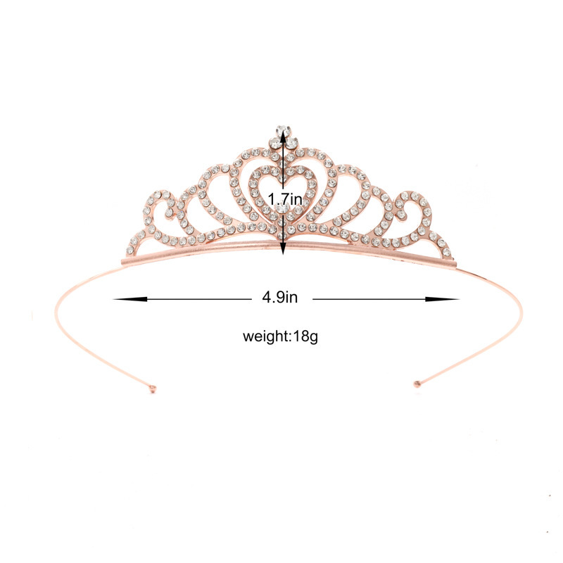 Diadema con Corona de Princesa Infantil de Metal Galvanizado para Cumpleaños y Fiestas image 47