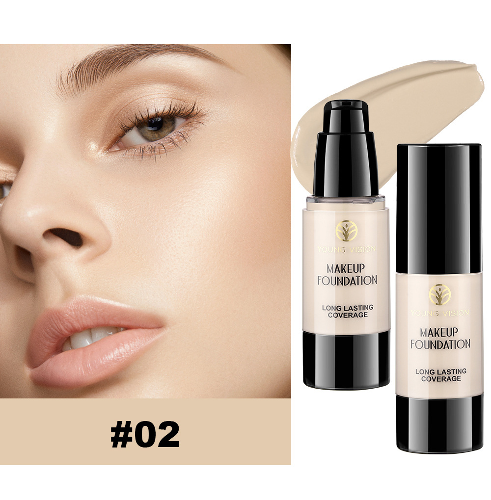 YOUNG VISION Press Foundation Matte, non-smudge, contouring and facial modifying Foundation undefined