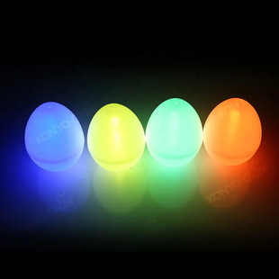 Factory Outlet Easter Eggs Luminous Eggs Luminous Plastic Simulation Open Eggs Holiday Atmosphere Arrangement Crafts