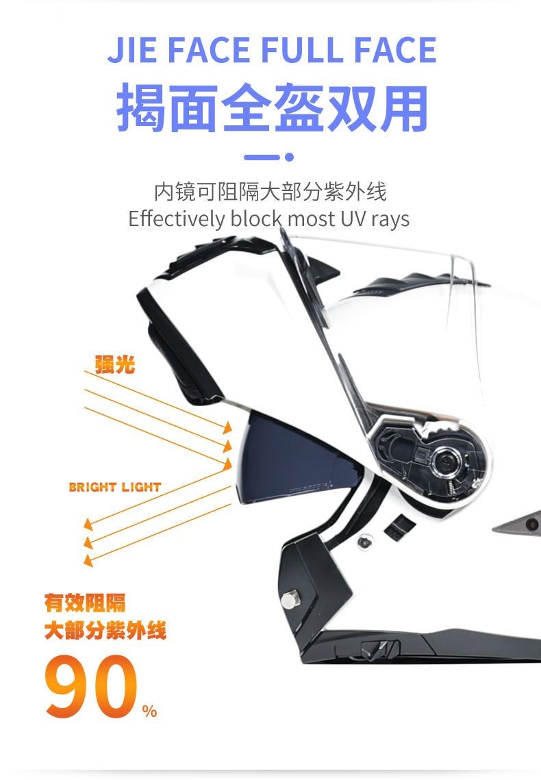 New 3C certified Orz motorcycle helmet for men and women, Bluetooth open-face helmet with dual visors, full-face helmet for motorcycle touring, suitable for all seasons