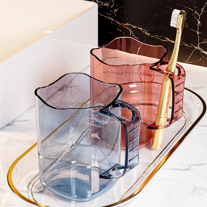 Munsköljsglas för par och studenter estetisk badrumsmugg_voghion.com