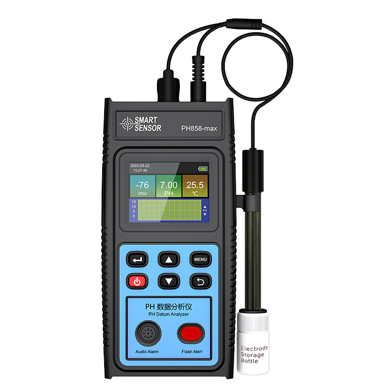 希玛PH858maxPH数据分析仪工业水质测试仪酸碱水族鱼缸ph值分析仪