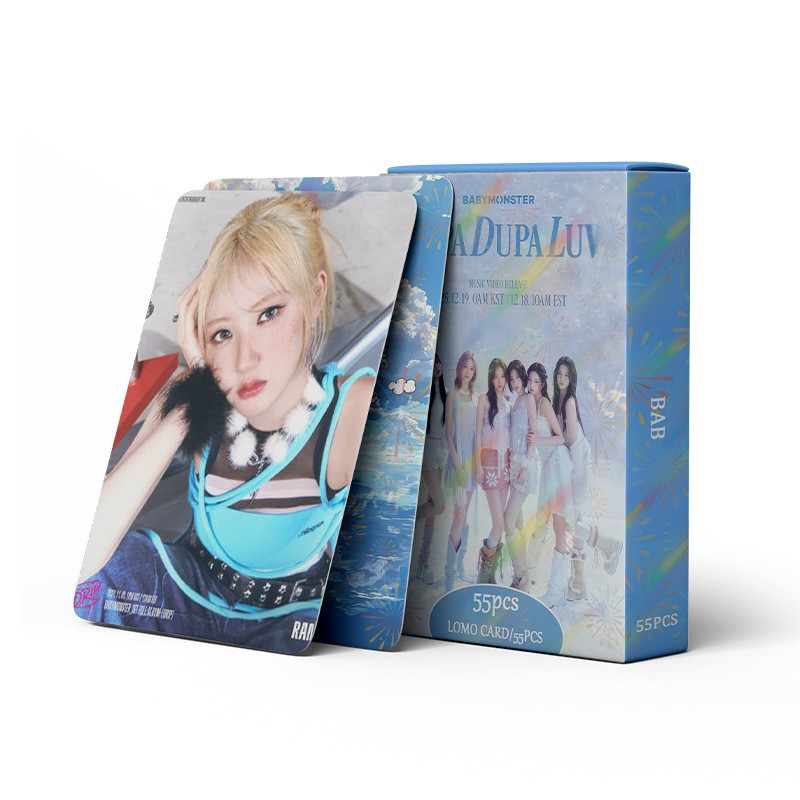 Cadena total, una gran cantidad de stock, 55 hojas de tinta BT SK IVE ATEEZ KPOP, estrellas coreanas alrededor de LOMO