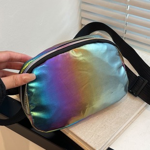 Cross-border Explosions New Shoulder Bag Laser Waist Bag Fashion Chest Bag Women's Coin Purse