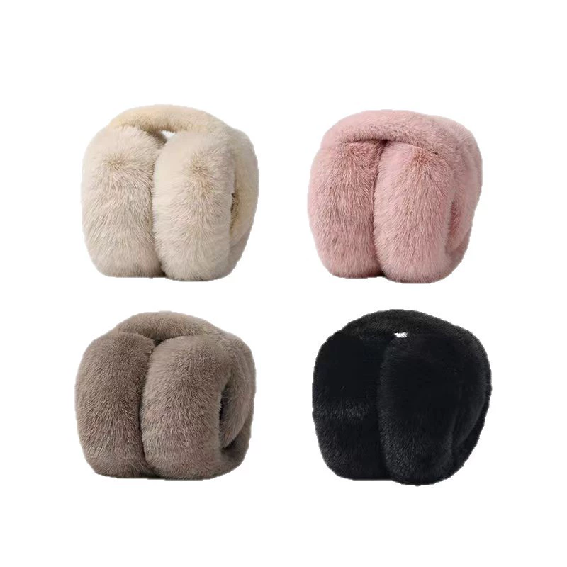 Winter cute headphones, keep warm earmuffs, foldable protective bag, plush, ear protection