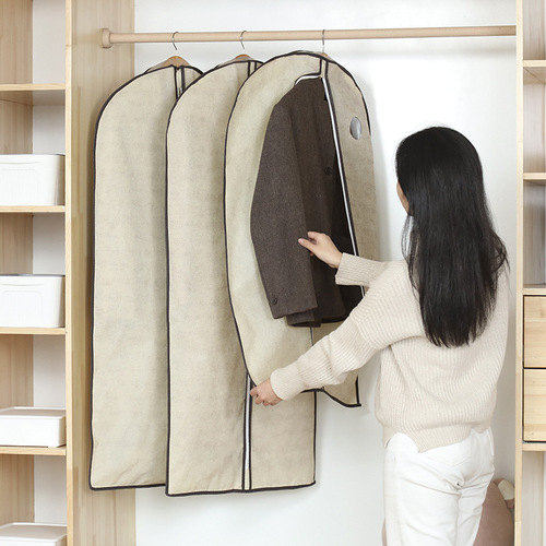 Home wall-mounted clothing dust cover, coat suit cover, long-lasting non-woven storage bag, dustproof bag, coat cover