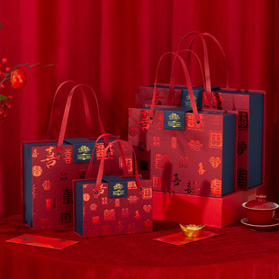 Baixi Gift Box Empty Box Candy Fruit Return Gift Portable Wedding Accompanying Gift Creative Packaging Box Finished Bridesmaid Best Man