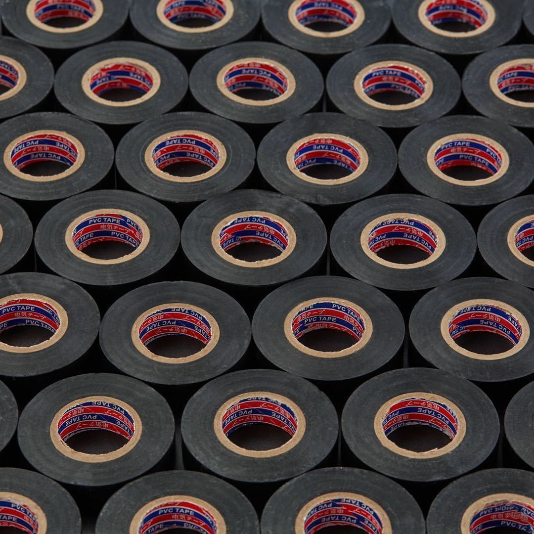 论斤卖电工胶布防水胶带高粘度性耐高温耐磨大卷电线绝缘电工胶带