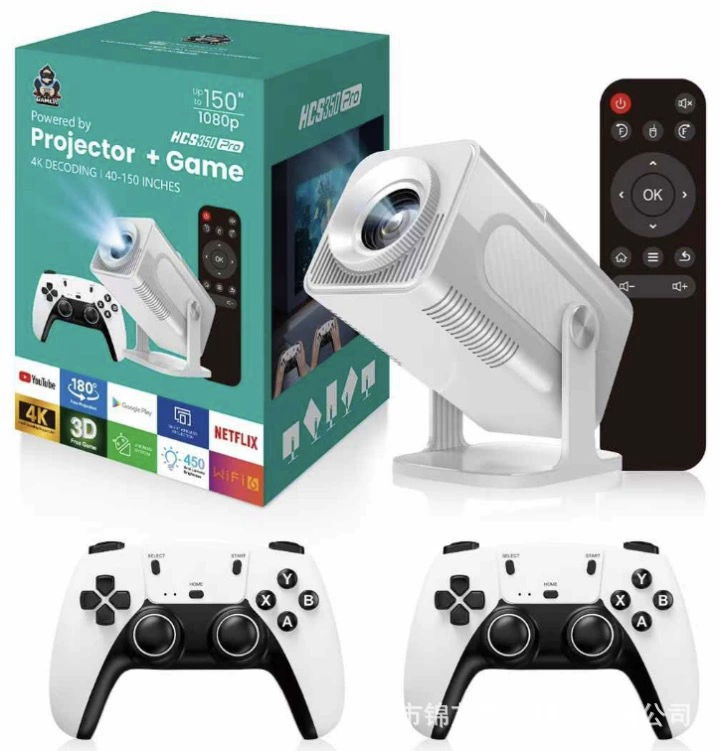 Новая трансграничная проекционная игровая консоль HCS350PRO, 1080P, два в одном, видеопроектор высокой четкости 4K H713