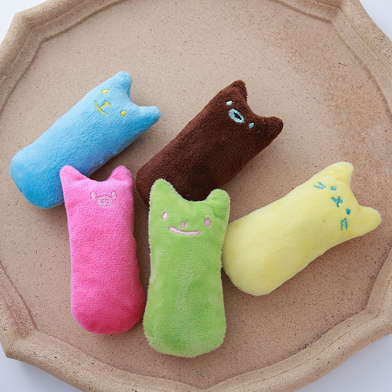 親指表情猫玩具響紙ぬいぐるみ猫草猫ミントペット玩具猫用品|undefined