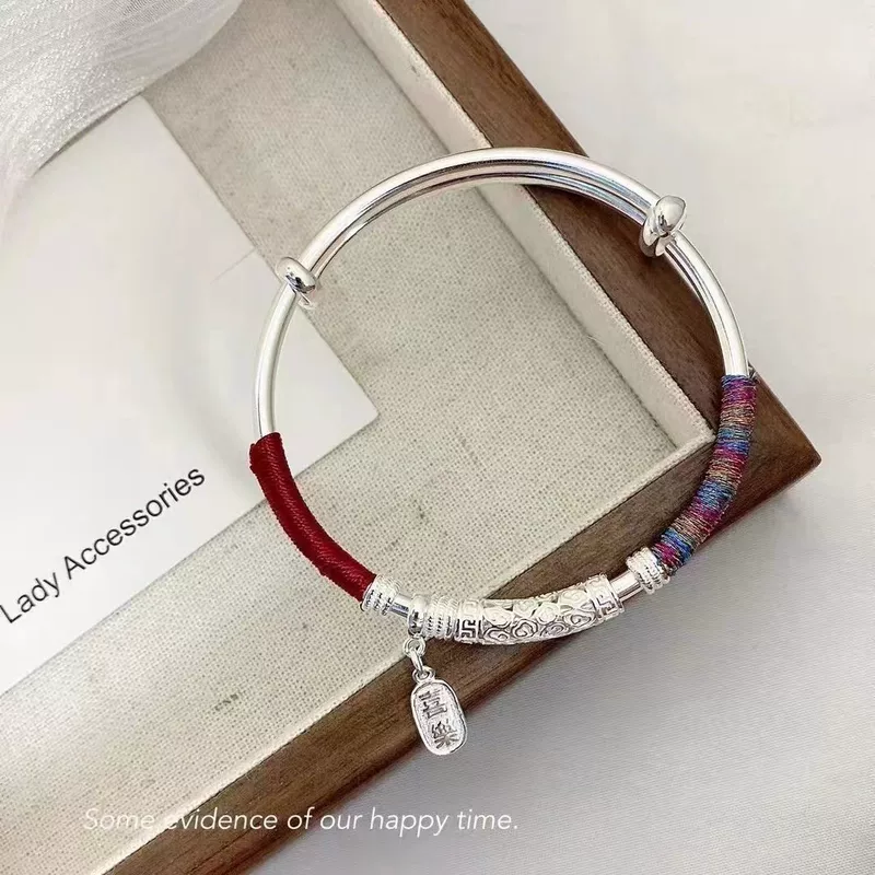 Серебряный браслет, брендовый этнический амулет-защитник для друга, этнический стиль, подарок девушке
