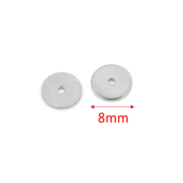 Acero inoxidable espaciador cuentas joyería hacer PVD 18K chapado en oro perlas sueltas DIY joyería suministros junta accesorios espaciador