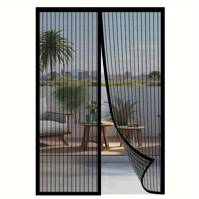 Magnetic Mosquito Net Door Curtain for Home Use, Automatic Closing Magnetic Curtain, Magic Tape, No-Drill Window Screen Door Curtain Magnetic Mosquito Net Door Curtain for Home Use, Automatic Closing Magnetic Curtain, Magic Tape, No-Drill Window Screen Door Curtain