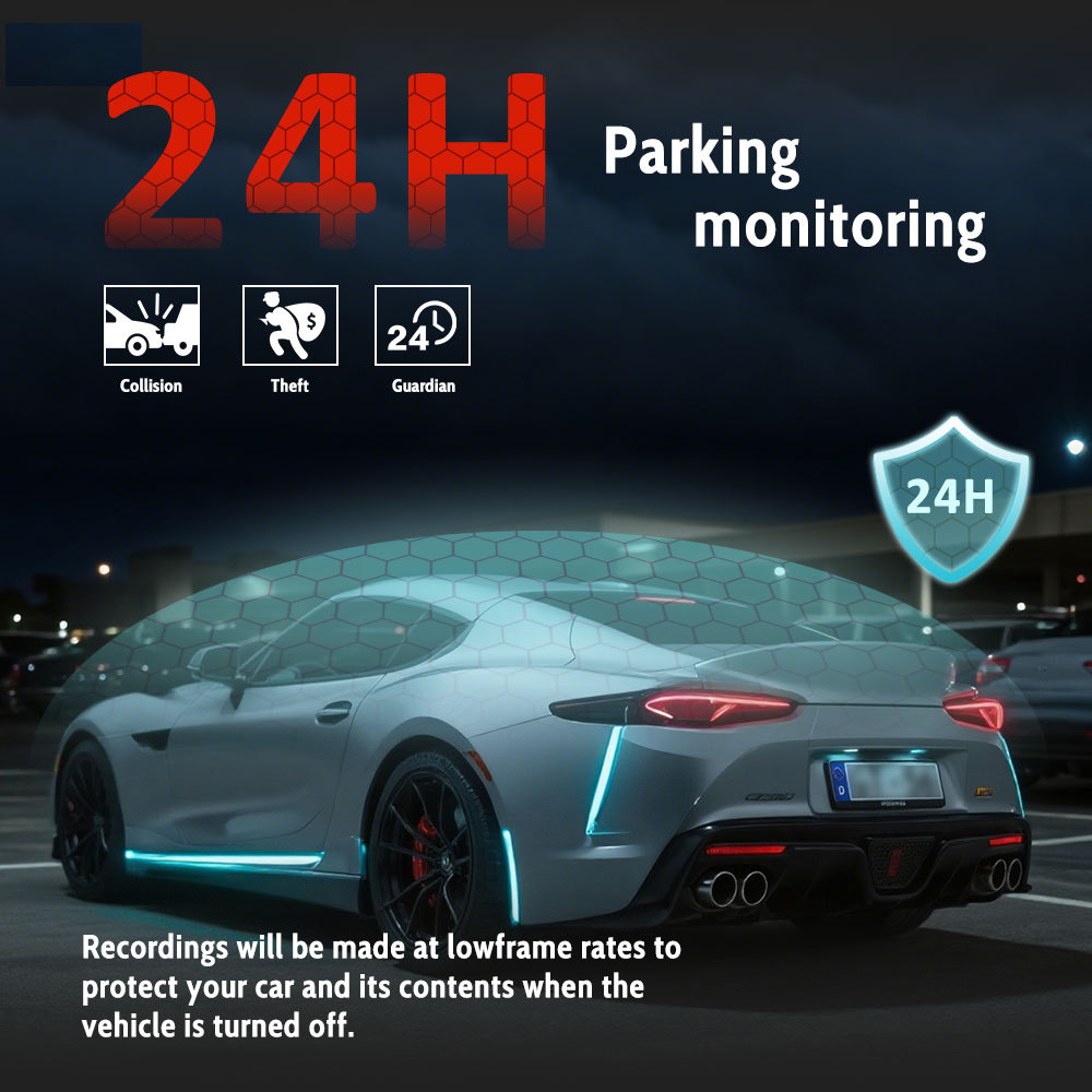 New cross-border dual-camera 4K dashcam with high-definition ADAS loop recording 3.2inch GPS car recorder