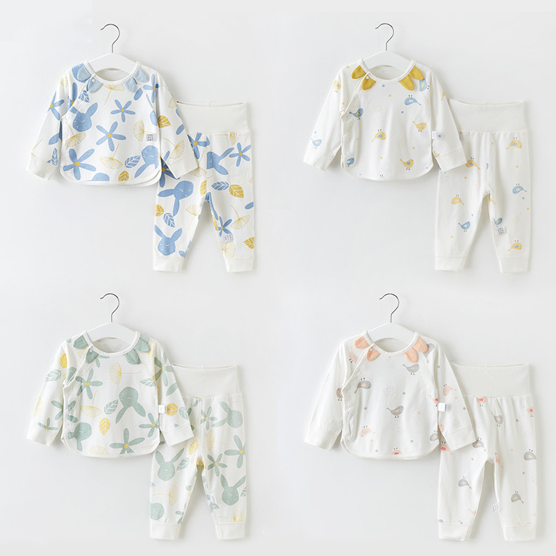 Conjunto de ropa de otoño para bebés, pantalones finos de otoño para niños y niñas, ropa interior de cintura alta para primavera, otoño e invierno, piezas separadas para niños y bebés.
