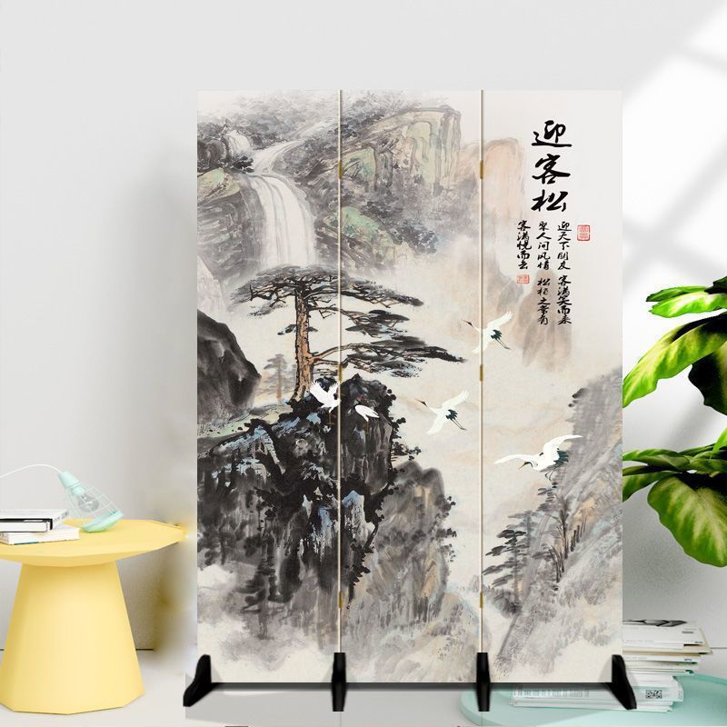 Screen Partition for Living Room, Bedroom, Bathroom, Toilet, Entrance Door, Household Small Apartment, New Chinese Style Lotus