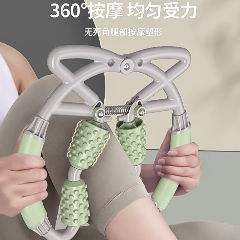 四輪泡ローラー足軸マッサージ舒筋ローラー足クリップ漫画脚美脚器ヨガフィットネス補助器材卸売り|undefined