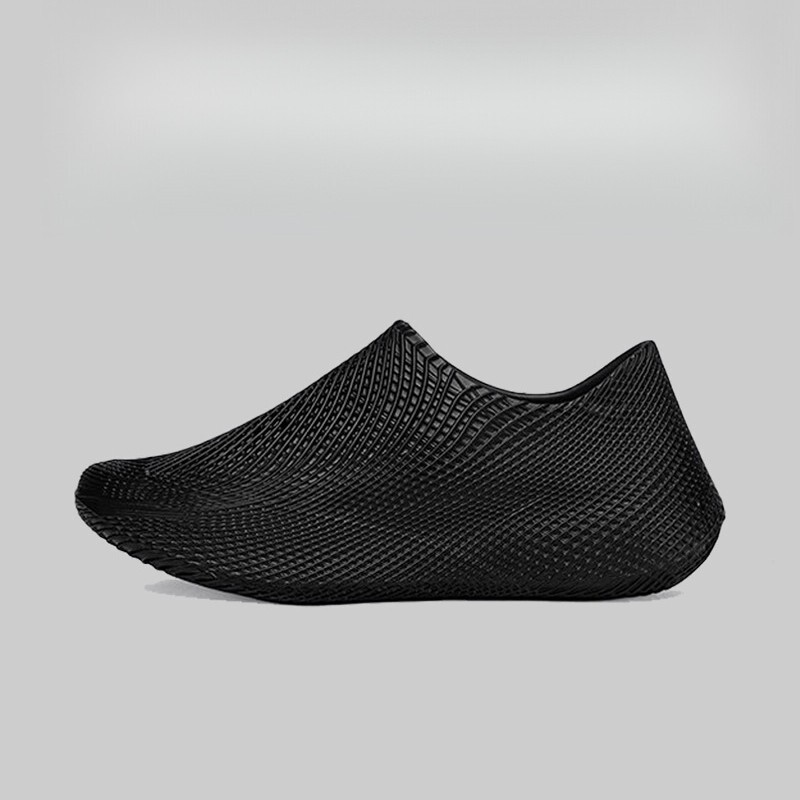 Jgjp Black Warrior Breathable Honeycomb Lightweight Soft-Soled Men's and Women's 3D Printed One-Piece Coconut Hole Shoes