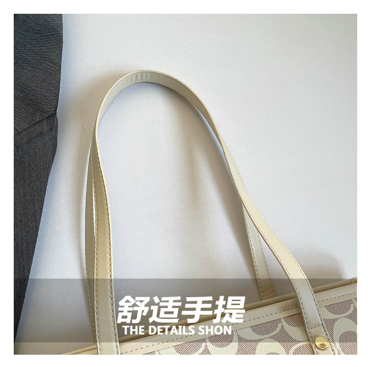 Classic Zipper Tote Bag, Daily Commute Shoulder Handbag, Large Capacity, Multiple Colors Available