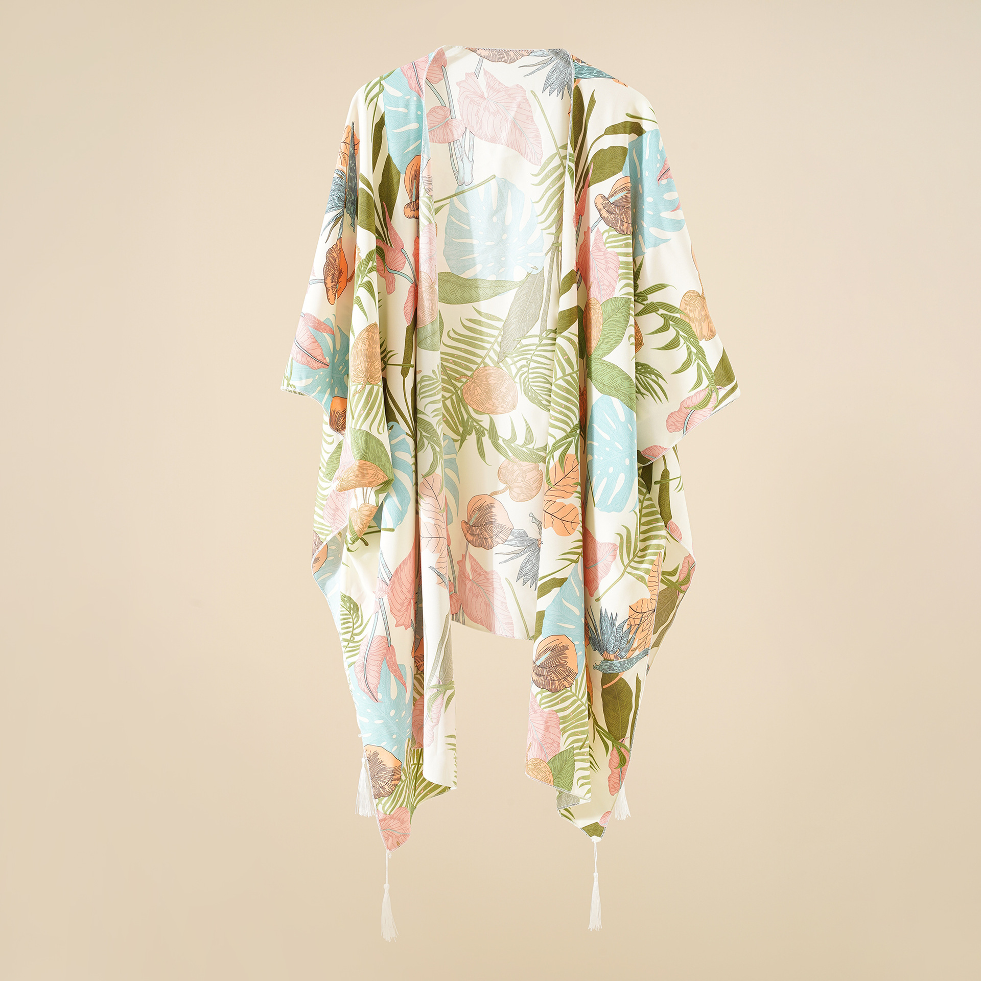 Verano nueva protección solar blusa cardigan abrigo blusa delgada ropa exterior hojas flor imprimir 2022 moda mujer image 6