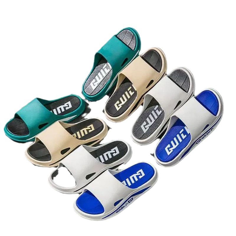 Nueva tendencia de playa interior multifuncional antideslizante antiolor para usar en el hogar zapatillas casuales de moda para hombres image 6
