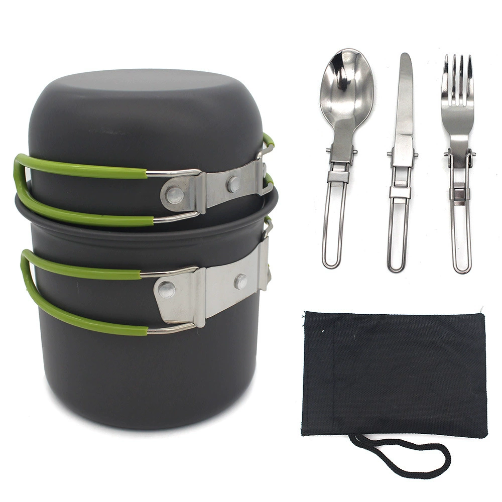 Outdoor Pot Travel Single Instant Noodle Carton Casual Set Hot Single Pot Mountaineering Pot Pot DS-101