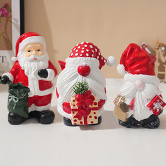 クロスボーダークリエイティブクリスマスサンタクリエイティブ装飾装飾品樹脂装飾品リビングルームレストランデスクトップ工芸品