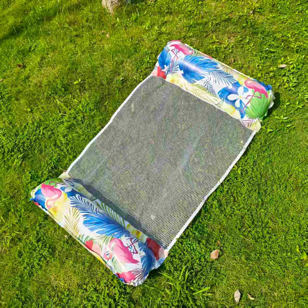 4管クロスボーダー熱売エアハンモック水上遊戯寝椅子浮床直売帯網折り畳み背もたれ浮き爆発