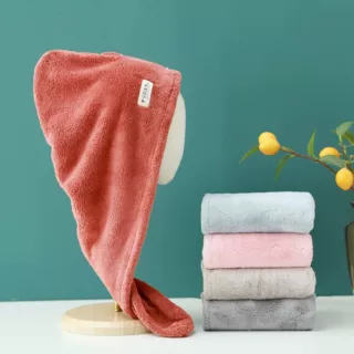 工厂批发珊瑚绒加厚女干发帽超细纤维包头巾超强吸水速干一件代发