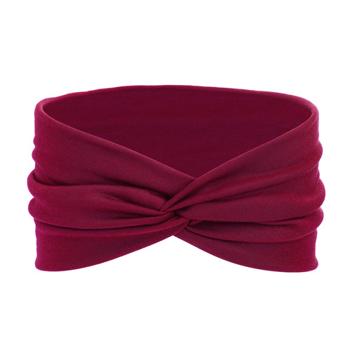 Bohemian European and American Style Sports Headband for Women, Wide Yoga Elastic Running Hair Tie, Retro Vintage-Style Headdress