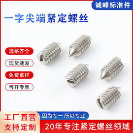 一字尖端紧定螺丝304GB71916不锈钢201不锈钢紧定螺丝批发直营